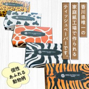 ANIMAL BOX ティッシュ　パック(5個)x16パック入り(80個)