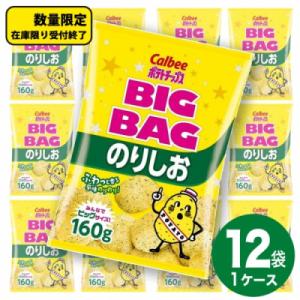 ふるさと納税 牛久市 カルビー BIGBAG のりしお 1ケース(160g×12袋) ポテトチップス