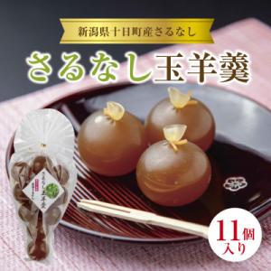 ふるさと納税 十日町市 新潟県 十日町市産 サルナシ100% 玉ようかん 11個入り 栽培期間中農薬...