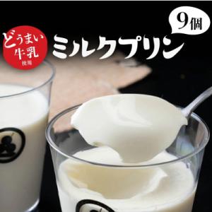 ふるさと納税 田原市 懐かしい味わい!どうまい牛乳のミルクプリン9コセット(CAS冷凍)パンナコッタ風スイーツ!訳あり