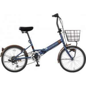 ふるさと納税 四日市市 オリタタミ自転車6段変速　LEDオートライト　20型　ブルー