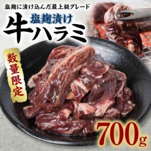 ふるさと納税 八代市 【数量限定】牛ハラミ 塩麹漬け 700g 焼肉用