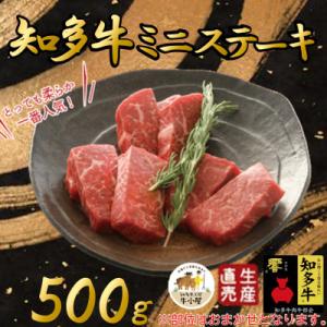 ふるさと納税 南知多町 【生産直売】知多牛 響 ミニステーキ 500g (冷凍)柔らか 一番人気