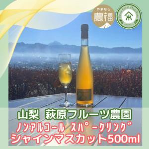 ふるさと納税 山梨市 山梨 はぎふる ノンアルコールスパークリング シャインマスカット 500ml×...