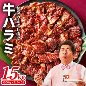 牛ハラミ肉 1.5kg(300g×5P)タレ漬け 訳あり サイズ不揃い 小分け 099H4565