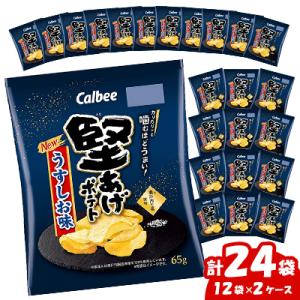 カルビーの堅あげポテト うすしお味 24袋(65g × 12袋×2ケース)