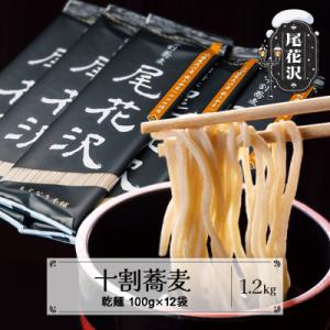 十割そば 尾花沢 乾麺 100g×12袋 山形県 尾花沢市