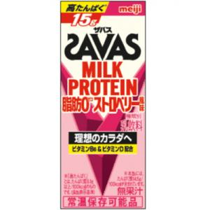 ふるさと納税 京田辺市 ザバスMILK　PROTEIN　脂肪ゼロ　ストロベリー風味　200ml×24...