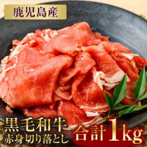 ふるさと納税 姶良市 鹿児島産黒毛和牛赤身切り落とし 合計1kg(姶良市)