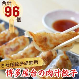 ふるさと納税 佐世保市 〈させぼ餃子研究所〉博多屋台の肉汁餃子　計96個!