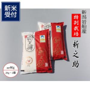 【新米受付・令和8年産米】新潟県岩船産　食味鑑定士謹製　特別栽培米　新之助4kg　1039014N