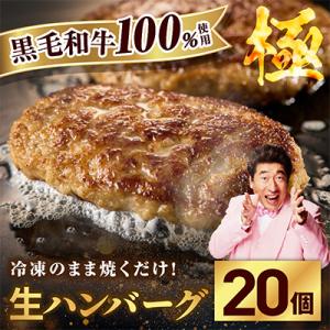 黒毛牛肉100% 極み 生ハンバーグ 180g×20個 CFX0096