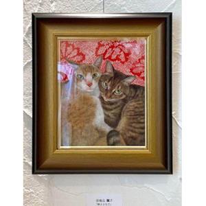 ふるさと納税 江別市 猫の肖像画 日本画 1点の詳細画像2