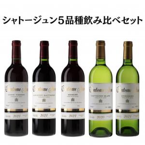 ふるさと納税 甲州市 シャトージュン　5品種飲み比べセット  F6-660｜y-sf