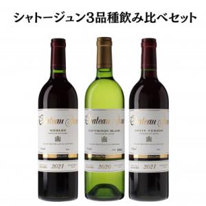 ふるさと納税 甲州市 シャトージュン　3品種飲み比べセット　E-663｜y-sf