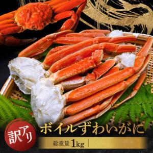 訳あり ボイル ずわいがに 2L～3Lサイズ 1kg 規格外 不揃い