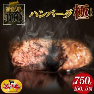 近江牛 100% ハンバーグ極  150g × 5個 AM022