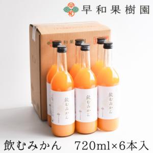 【早和果樹園】飲むみかん(大瓶)6本入|有田みかん100%ストレートジュース