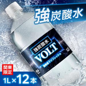 【関東のみお届け】強炭酸水 1L 12本 計12L サーフVOLT(ボルト)国産 ペットボトル