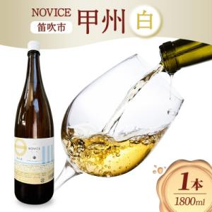 ふるさと納税 笛吹市 白ワイン NOVICE(ノヴィス)甲州 1800ml×1本 一升瓶 日川中央葡...