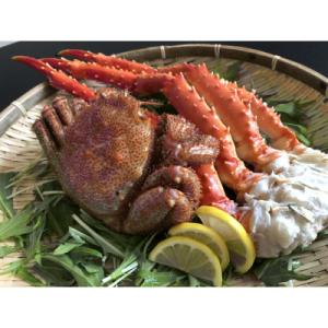 ふるさと納税 網走市 活〆茹で毛蟹600gと茹でタラバ蟹900gの合計1.5kgセット