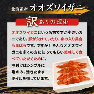 ふるさと納税 様似町 【訳あり】オオズワイガニ...の詳細画像1