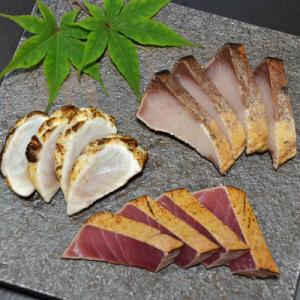 ふるさと納税 石川県 潮屋のたたき(鰤・能登まぐろ・能登ふぐ)詰め合わせ _22335