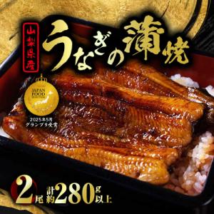 山梨県産富士山脈の地下水うなぎの蒲焼(2尾・280g以上)