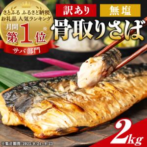 ふるさと納税 銚子市 【2026年4月以降発送開始】訳あり　骨取り　無塩さば　2kg　銚子市から人気の海鮮お礼品をお届け
