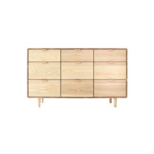 ふるさと納税 旭川市 旭川家具 WOW ワオ チェスト 丸脚_04707