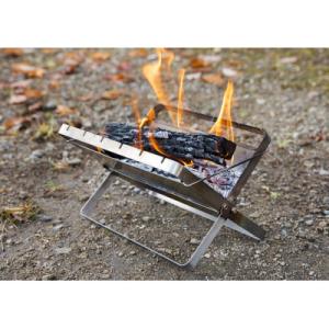 ふるさと納税 宇都宮市 男前ファイアグリル　オールチタン製超軽量500g!なのに調理しやすい焚火台
