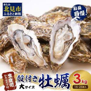 【2026年10月より順次発送予定】サロマ湖　自慢のかき貝(2年物・大)3.0kg