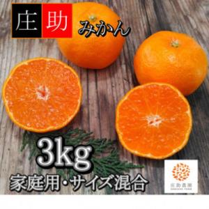 〈先行受付〉有田・庄助みかん約3kg(家庭用品・サイズ混合)