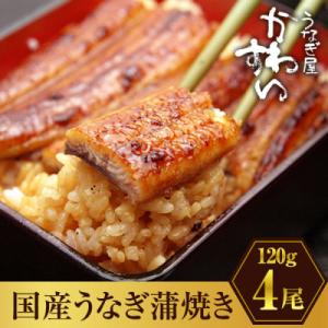 国産うなぎ蒲焼4尾セット(総量480g以上)