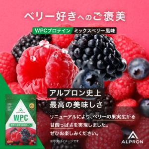 ALPRON WPC プロテイン ミックスベリー風味 900g×1個