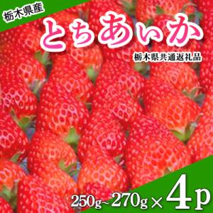 栃木県産とちあいか250~270g×4パック【2027年1月下旬発送開始】栃木県共通返礼品・栃木県産