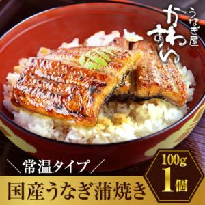 ふるさと納税 有田市 【メール便・ポスト投函・常温保存】国産うなぎ蒲焼きカット 1人前(100g)