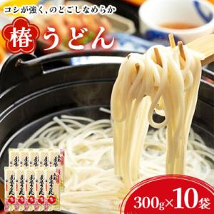 ふるさと納税 五島市 【五島うどん】椿うどん　300g×10袋