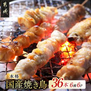 職人串打ちの本格焼き鳥36本!!