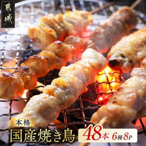 職人串打ちの本格焼き鳥48本!!