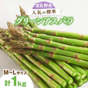【2027年発送先行受付】富良野産アスパラ1kg人気の標準(M～L)サイズ