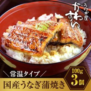 ふるさと納税 有田市 【メール便・ポスト投函・常温保存】国産うなぎ蒲焼きカット 3人前(合計300g...