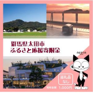 ふるさと納税 太田市 【返礼品なし】群馬県太田市への寄附(1,000円)