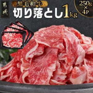 【黒毛和牛】切り落とし1kg(250g×4パック)