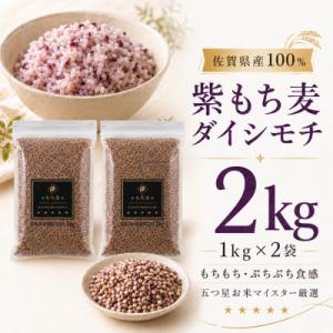 ふるさと納税 佐賀県 ダイシモチ2kg『もち麦』(1kg×2袋)(佐賀県)