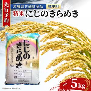 ふるさと納税 水戸市 先行予約【令和8年産】にじのきらめき 5kg 精米 (茨城県共通返礼品/城里町)