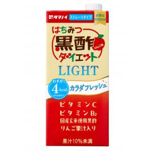 タマノイ酢　はちみつ黒酢ダイエットLIGHT　1L×6本