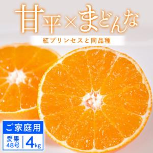 【先行受付】【ご家庭用】甘平×まどんな 4kg ご家庭用「紅プリンセス」と同品種【D25-318】