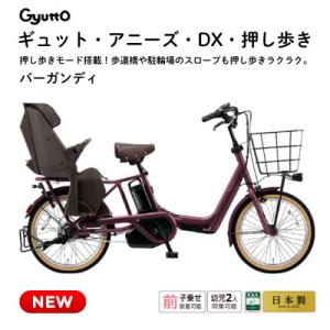 ふるさと納税 熊本市 パナソニックギュット・アニーズ・DX・押し歩き 電動アシスト自転車バーガンディ【完全組立配送】熊本市