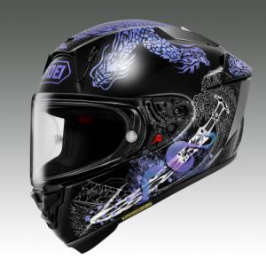 ふるさと納税 稲敷市 SHOEI【X-Fifteen OROCHI (BLACK/BLUE)】S PFSチケット付き